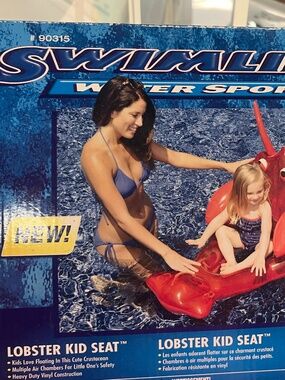Swimline Lobster Kid Seat Inflatable Pool Float NEW #90315